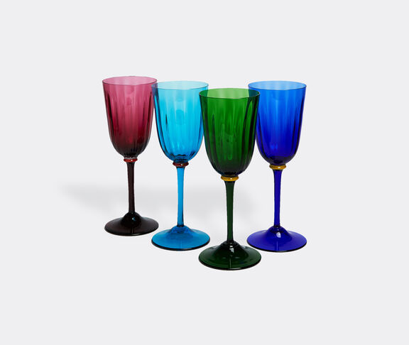 La DoubleJ 'Rainbow' wine glasses, set of four MULTICOLOUR LADJ23WIN667MUL