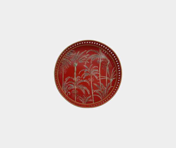 Les-Ottomans Iron tray, bamboo red undefined ${masterID}