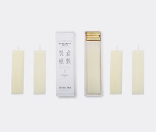 Kurashiki Seiro 'Card Candle', cassis WHITE KUSE19SCE204WHI