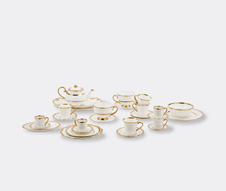 POLSPOTTEN 'Golden Finds' teacup, set of two, white WHITE POLS25TEA341WHI