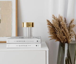 Flos 'Last Order' portable lamp, fluted BRASS FLOS23LAS523BRA