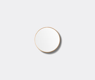Poltrona Frau 'Ren' round mirror, small LIGHT BROWN POFR20REN904BRW