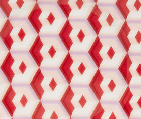 La DoubleJ &#39;Cubi Rosso&#39; dessert plate, set of two MULTICOLOUR LADJ22DES273MUL