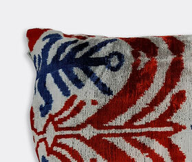 Les-Ottomans Silk velvet cushion, blue and red MULTICOLOUR OTTO22VEL984MUL
