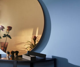 AYTM 'Circum' mirror, amber AMBER AYTM21CIR233BRZ