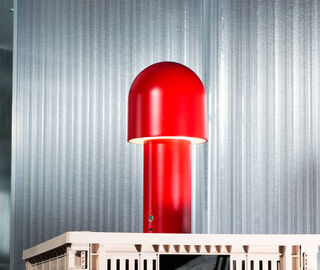 artetica 'Coup' portable lamp, lava red RED ARTE26LAM126RED