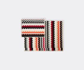 Missoni &#39;Best&#39; towel set, two pieces, red multicolor MULTICOLOUR MIHO25BES248RED