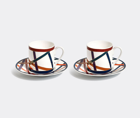 Missoni 'Nastri' luxury coffee cup and saucer box, set of two Multicolor MIHO23NAS910MUL