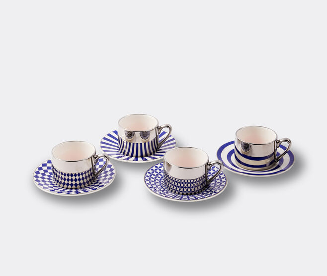POLSPOTTEN 'Aunty' espresso cup, set of four, dark blue BLUE POLS25ESP303BLU