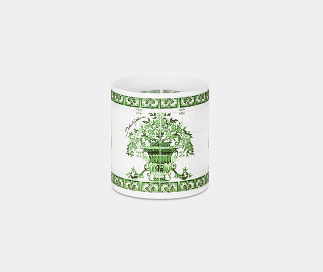 Dolce&Gabbana Casa 'Maiolica' scented candle Sicilian neroli and lemon, green GREEN DGCA25GLA114GRN