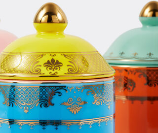 POLSPOTTEN 'Grandpa' lidded jar, blue LIGHT BLUE POLS25JAR260LBL