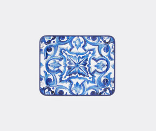 Dolce&amp;Gabbana Casa 'Blu Mediterraneo' tray, medium BLUE DGCA22WOO766MUL