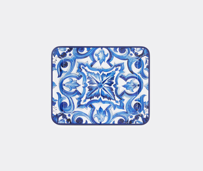 Dolce&Gabbana Casa 'Blu Mediterraneo' tray, medium BLUE DGCA22WOO766MUL