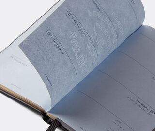 Smythson '2026 Panama' weekly diary with pocket, black BLACK SMYT25PAS352BLK