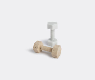 Addition Studio Marble dumbbell, carrara WHITE ADDI18MAR260WHI