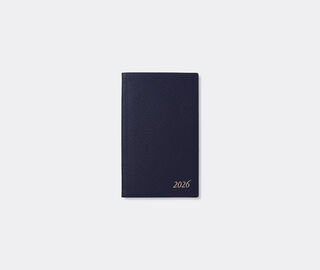Smythson '2026 Panama' weekly diary with pocket, navy BLUE SMYT25PAS383BLU