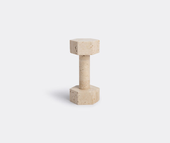 Addition Studio Marble dumbbell, travertine undefined ${masterID}