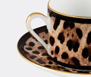 Dolce&amp;Gabbana Casa 'Leopardo' teacup and saucer MULTICOLOUR DGCA22POR993MUL