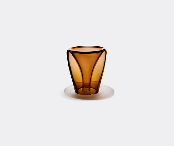 Valner Glass Glass plant pot, small Brown ${masterID}