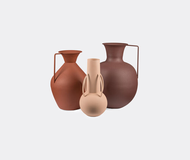 POLSPOTTEN 'Roman' vase, set of four, brown MULTICOLOUR POLS22VAS887CIN