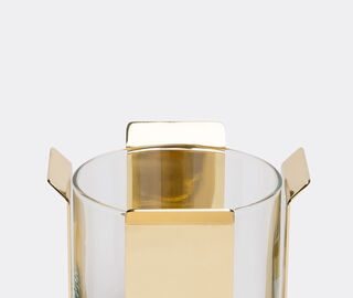 Marta Sala &Eacute;ditions 'OB2 Tizio' vase, polished brass short BRASS MSED18TIZ848BRA