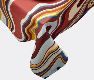L'Objet 'Linen Sateen Waves' tablecloth, large, red RED LOBJ23LIN429RED