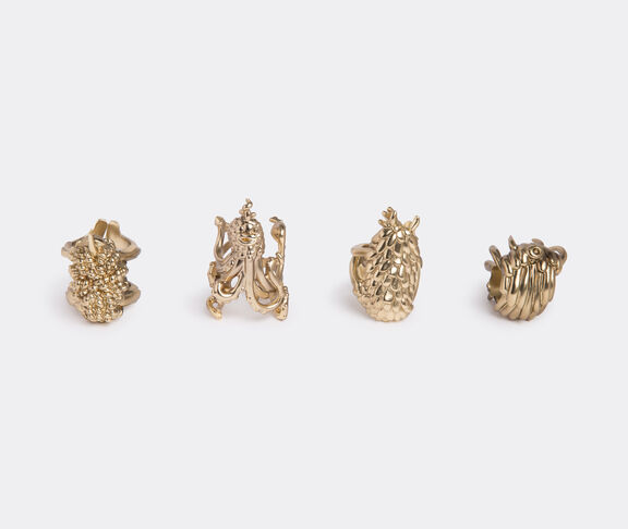 L'Objet 'Monster Ball' napkin rings, set of four Antique gold ${masterID}