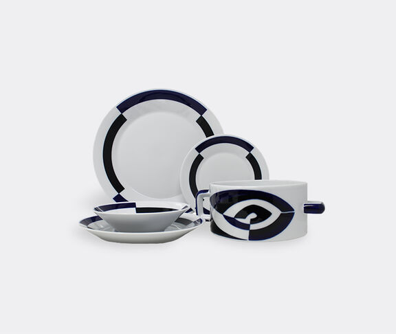 Sargadelos 'P' dinner service, 18 pieces MULTICOLOUR SARG21DIN507WHI