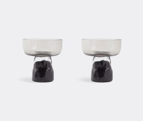 XLBoom 'Gusto Coupe' glass, set of two, small, gray GREY XLBO26GUS626GRY