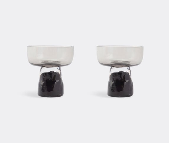 XLBoom 'Gusto Coupe' glass, set of two, small, gray GREY XLBO26GUS626GRY