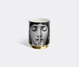 Fornasetti &#39;Silenzio&#39; candle, Teme e Variazione decor GOLD FORN25SCE535MUL
