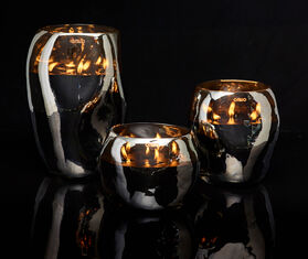 ONNO Collection 'Cape Smoked Grey' candle, Muse scent, small GREY ONNO23CAN152GRY