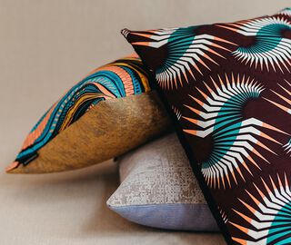 Mumutane 'Iki Swirl' cushion MULTICOLOUR MUMU23IKI788MUL