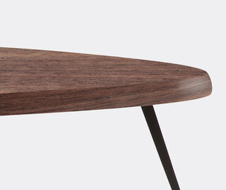 Cassina 'Mexique' low table, walnut BLACK CASS21MEX626BRW