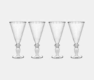 Serax 'Nabucho 11' coupe glass, set of four, clear TRANSPARENT SERA26COU261TRA