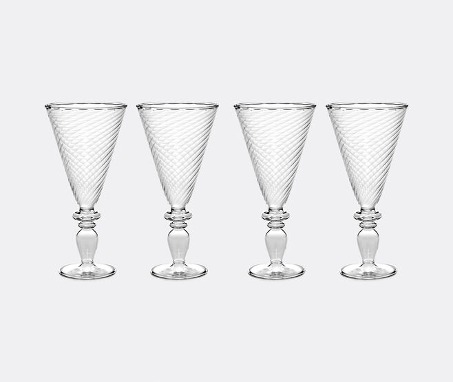 Serax 'Nabucho 11' coupe glass, set of four, clear TRANSPARENT SERA26COU261TRA