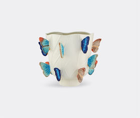 Bordallo Pinheiro &#39;Cloudy Butterflies&#39; vase, large, light blue MULTICOLOUR BOPI22CLO745MUL