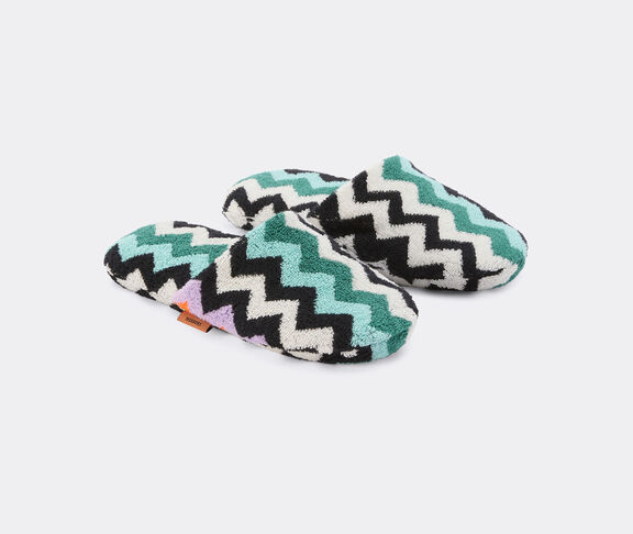 Missoni 'Best' soft slippers, turquoise multicolor undefined ${masterID}