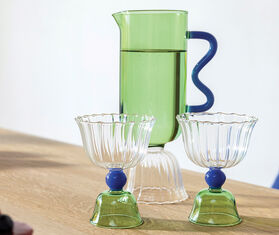 &amp;k Amsterdam &#39;Tulip&#39; carafe, green MULTICOLOUR AMST25CAR376MUL