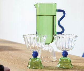 &amp;k Amsterdam 'Tulip' carafe, green MULTICOLOUR AMST25CAR376MUL
