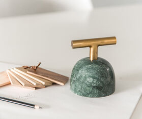 XLBoom 'Carry Away' paperweight, S, green marble MULTICOLOUR XLBO20CAR797GRN