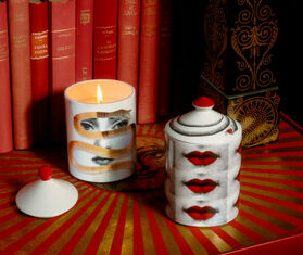 Fornasetti 'Se Poi' candle, Bocche decor MULTICOLOUR FORN24SCE833MUL