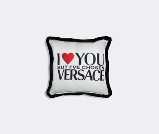 Versace 'I Love You But' cushion WHITE VERS22CUS743WHI