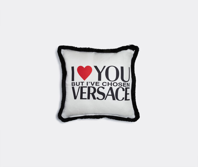 Versace 'I Love You But' cushion WHITE VERS22CUS743WHI