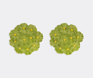 Bordallo Pinheiro 'Maria Flor' charger plate, set of two, green MULTICOLOR BOPI26MAR903MUL