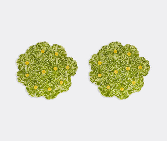 Bordallo Pinheiro 'Maria Flor' charger plate, set of two, green MULTICOLOR BOPI26MAR903MUL