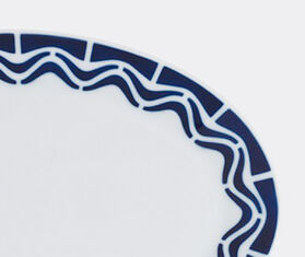 Sargadelos &#39;Marbadas&#39; oval tray BLUE SARG21MAR038WHI