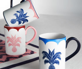 Aquazzura Casa &#39;Jaipur&#39; mug, bordeaux and pink MULTICOLOUR AQUA23JAI024MUL