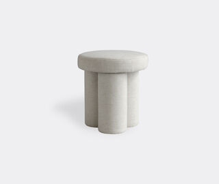 101 Copenhagen 'Big Foot' stool, linen WHITE COPH22BIG764WHI