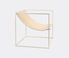Valerie_objects 'Solo' seat, white and leather Cream White, leather VAOB19SOL510WHI